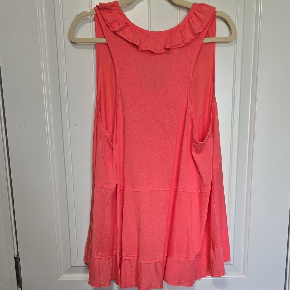 FLAWLESS Coral Ruffle Tank Top - Picture 5 of 5